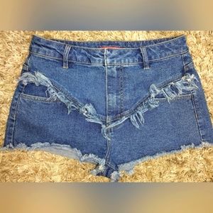 Chelsea & Violet Super Short frayed Shorts, NWOT